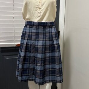 Tommy Hilfiger Blue and Yellow Plaid Mini Skirt